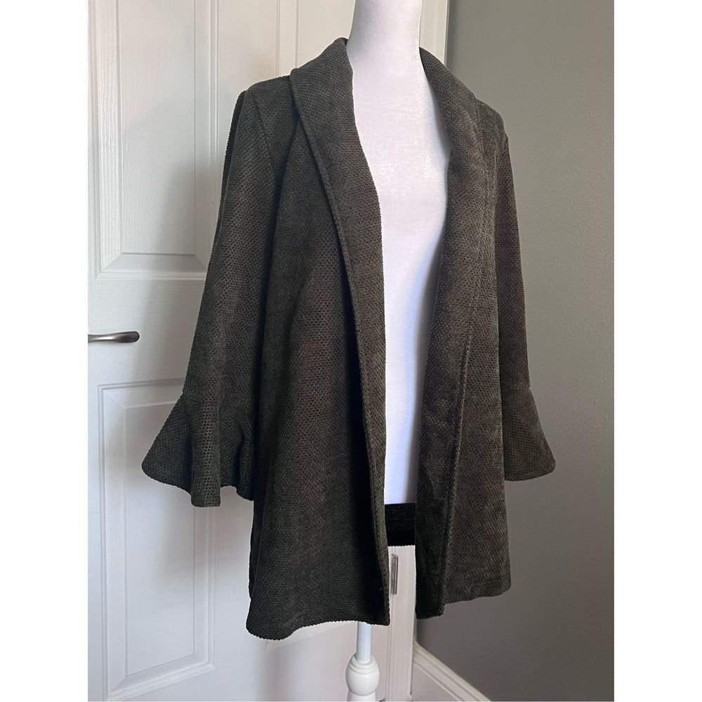 NWT JADE MELODY dark green cardigan size xs